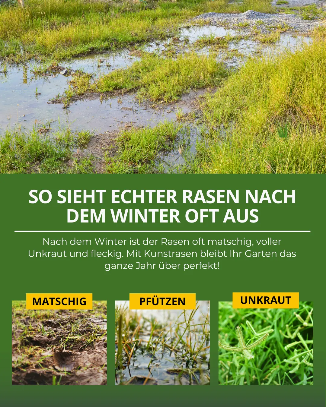 Frühjahrscheck: Kunstrasen fit für die Saison machen
