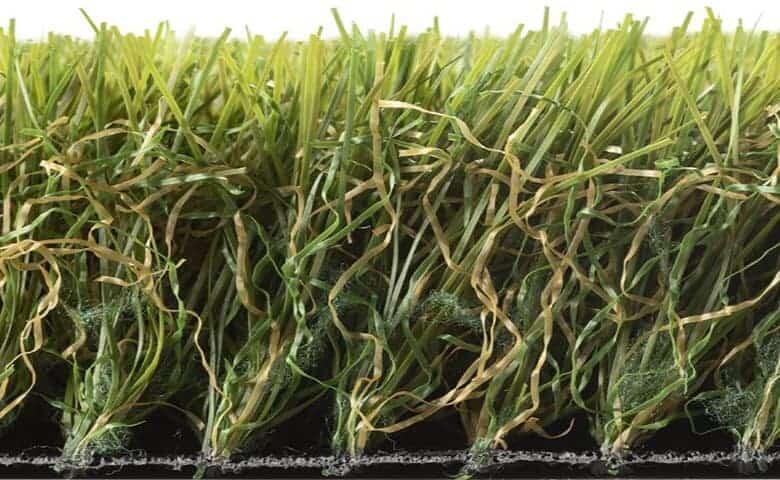 Abb. Nahaufnahme des Kunstrasenmodells "Luxemburg" zur Veranschaulichung der unterschiedlichen Farbt�ne der Kunstgrashalme