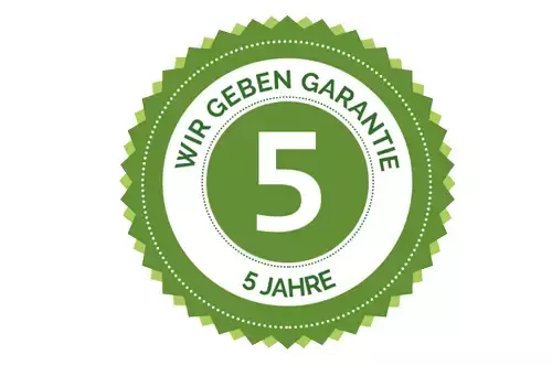 Mindestens 5 Jahre Garantie auf Kunstrasen