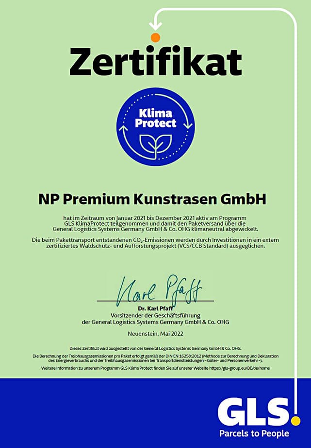 GLS Zertifikat 2021