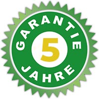 5 Jahre Garantie