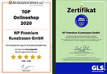Top Onlineshop 2020 • GLS Zertifikat 
